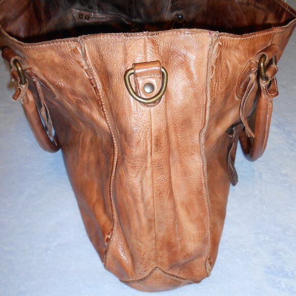 RARE COLD BREW Bed Stu Rockaway Crossbody Leather Bag - Picture 8 of 16